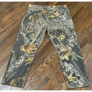 Wrangler Mossy Oak Pro Gear Men’s Size 40 x 30 Camo Denim Hunting Outdoor Pants